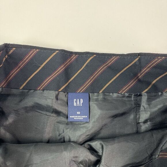 Vintage GAP Y2K Wool Blend Pleated Mini Skirt Sz 10 Academia Schoolgirl prep - Picture 3 of 12